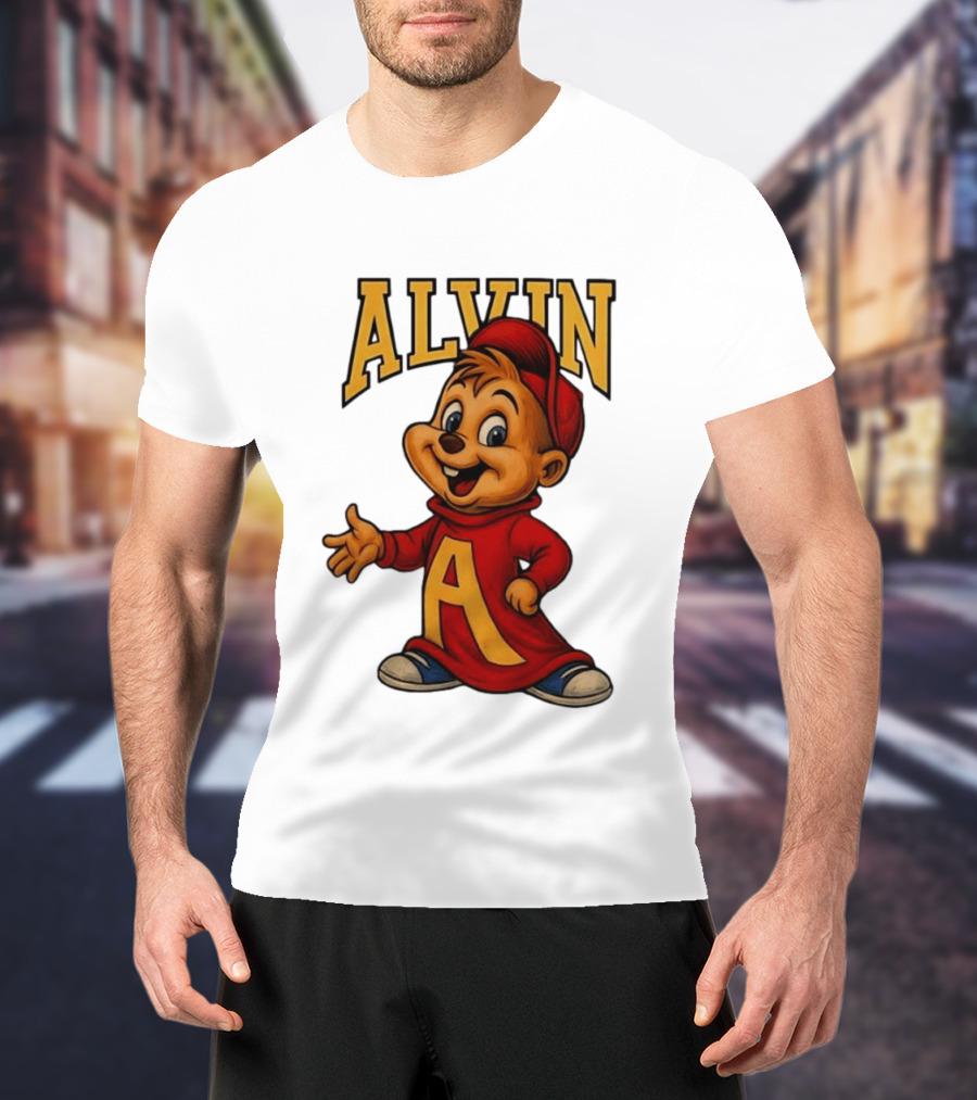Alvin And The Chipmunks Alvin Character With Standing A T-Shirt