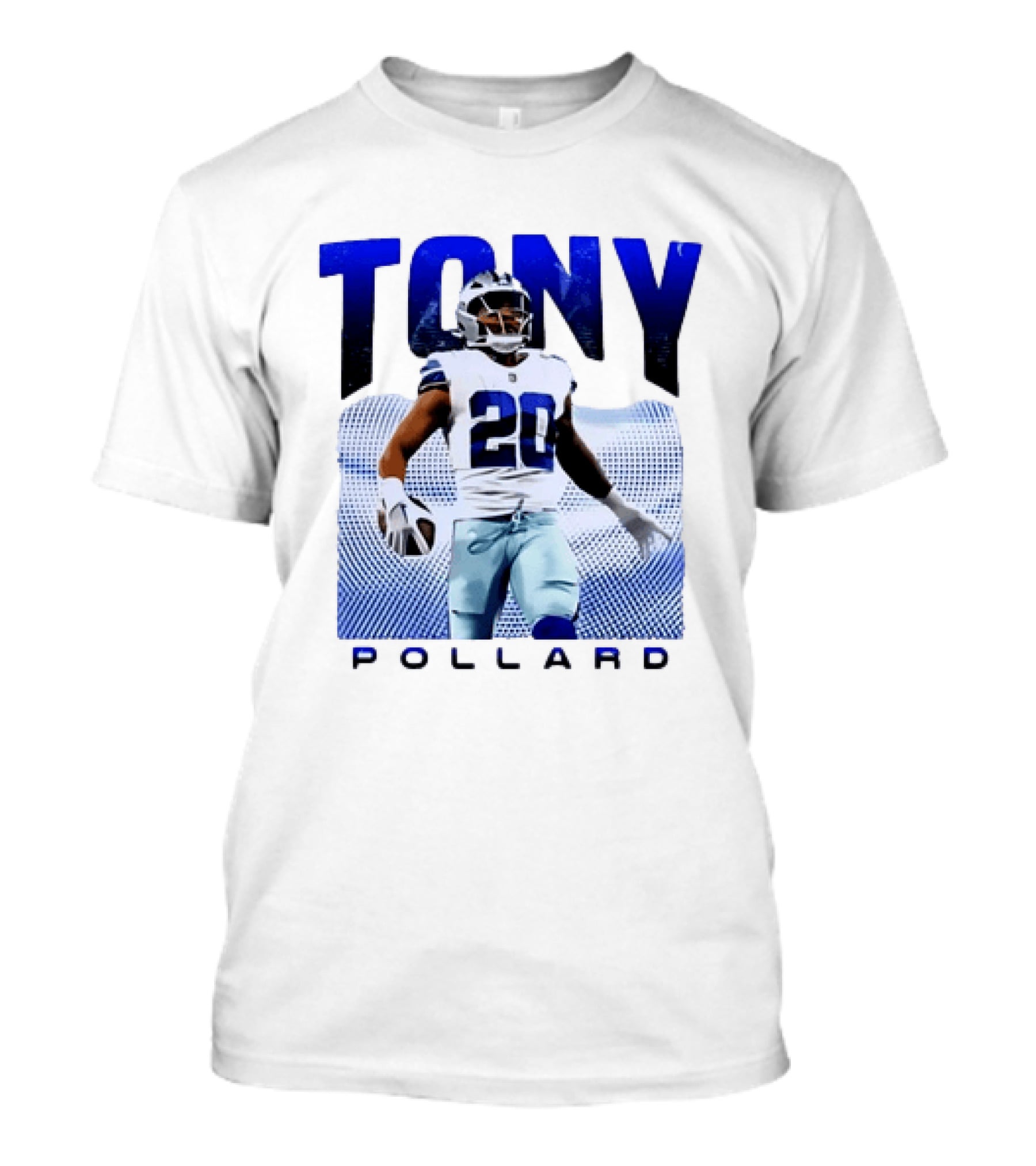 Tony Pollard Dallas Cowboys Number 20 Football Player T-Shirt