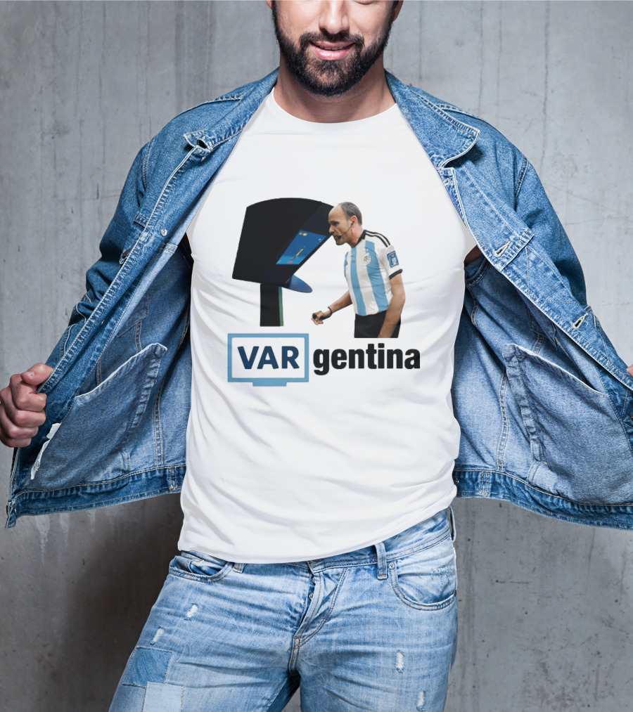 VAR Argentina Football Referee Interaction T-Shirt