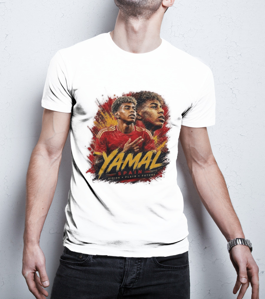 Yamal Spain Vision Flair Future Football T-Shirt
