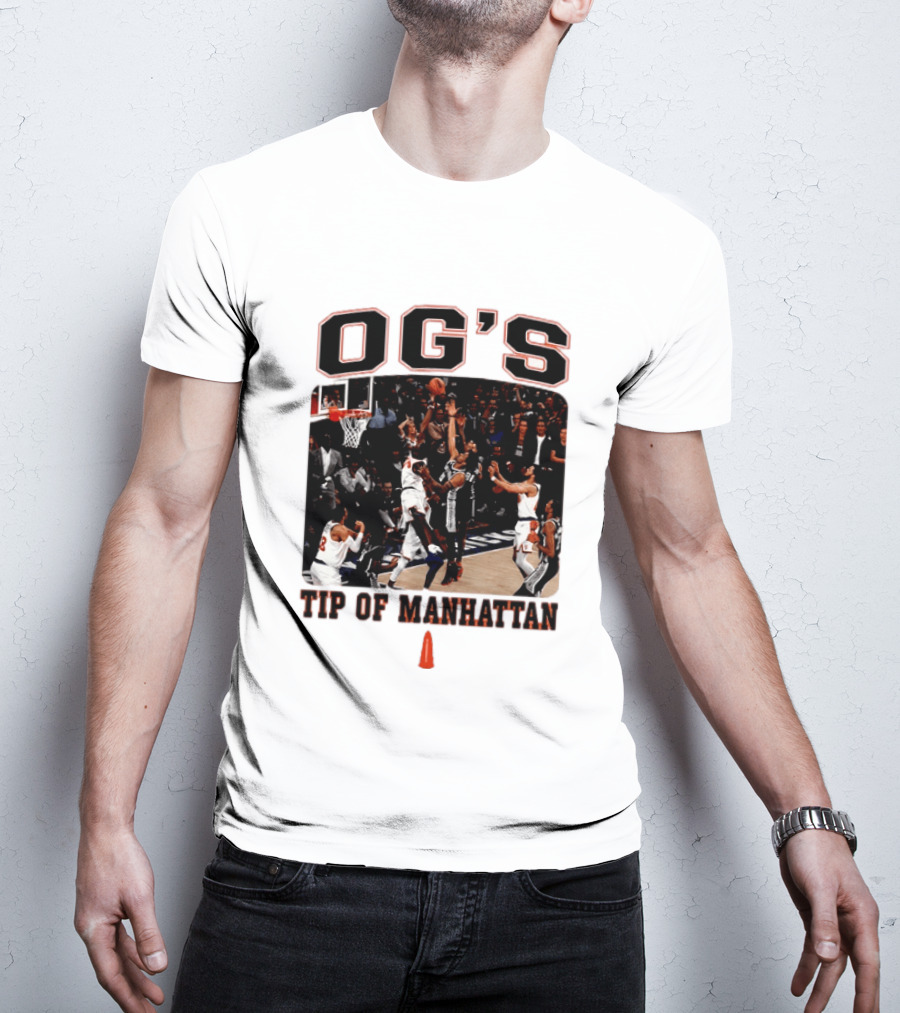 OG's Tip Of Manhattan New York Basketball Scene T-Shirt