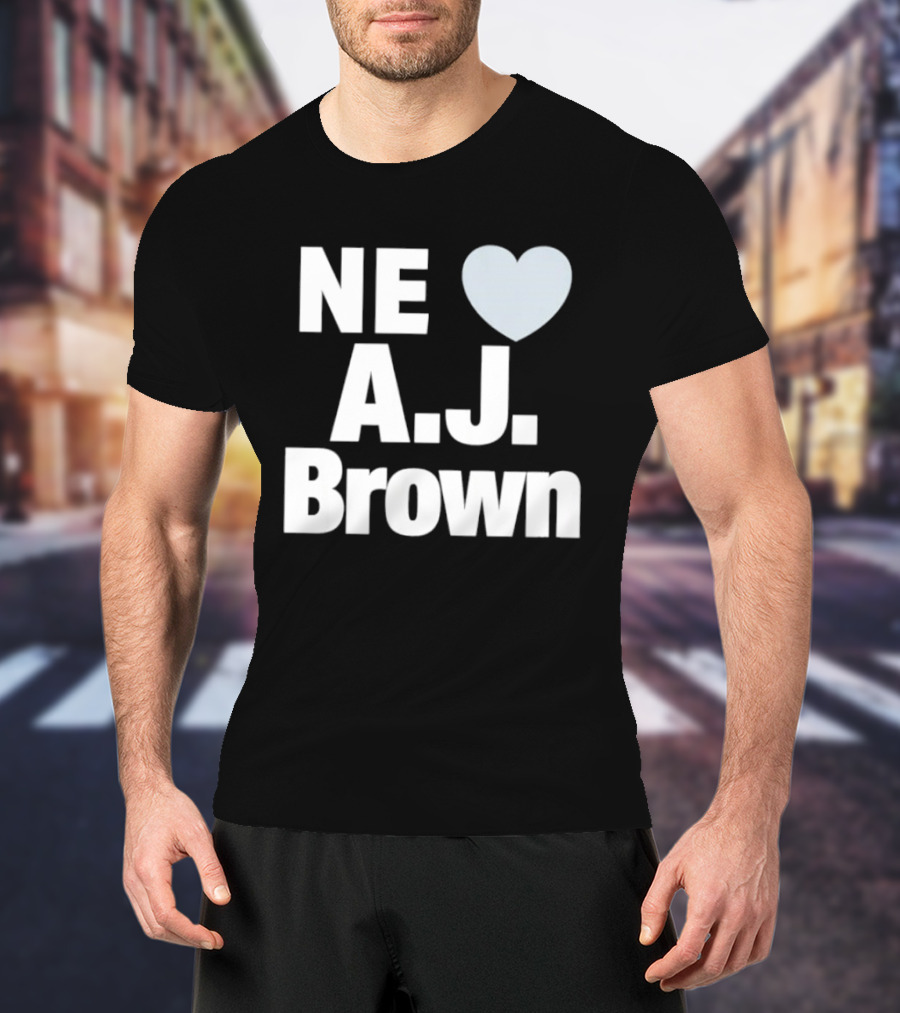 Philadelphia Eagles NE Heart A.J. Brown T-Shirt