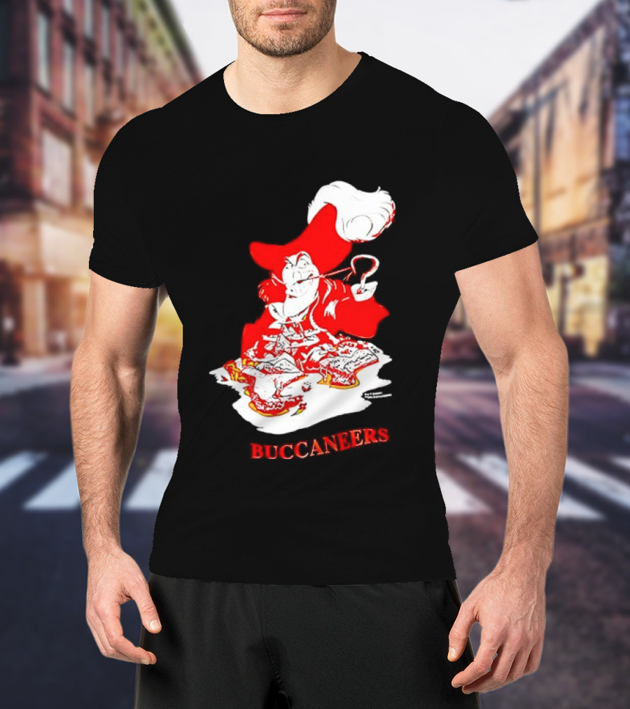 Captain Hook Buccaneers Pirate Tampa Bay T-Shirt