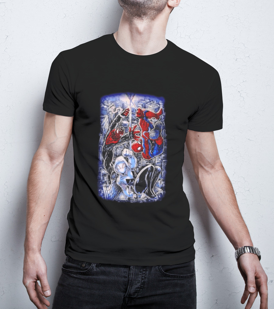 Spider Man Miles Morales Ghost Spider Marvel Multiverse Action Adventure T-Shirt