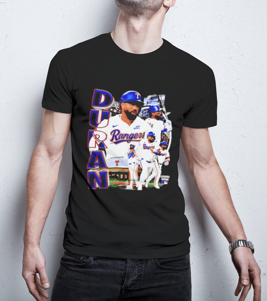 Ezequiel Duran Texas Rangers Player Nike Jersey Collage T-Shirt
