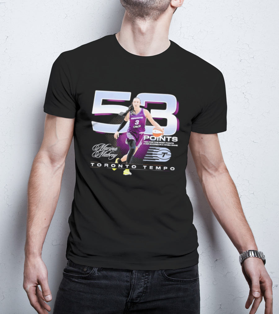 Toronto Tempo Marina Mabrey 53 Points Basketball T-Shirt