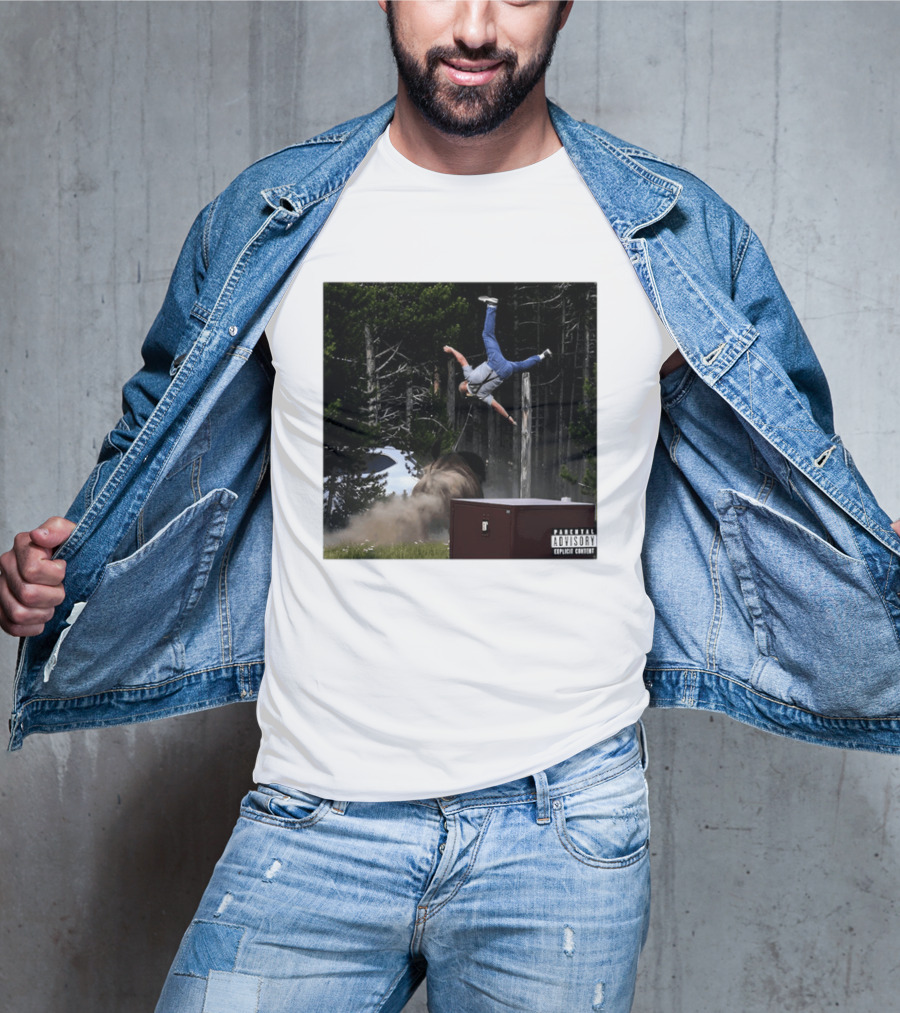 Bison Do Not Pet The Fluffy Cows National Park Parental Advisory Explicit Content Warning T-Shirt
