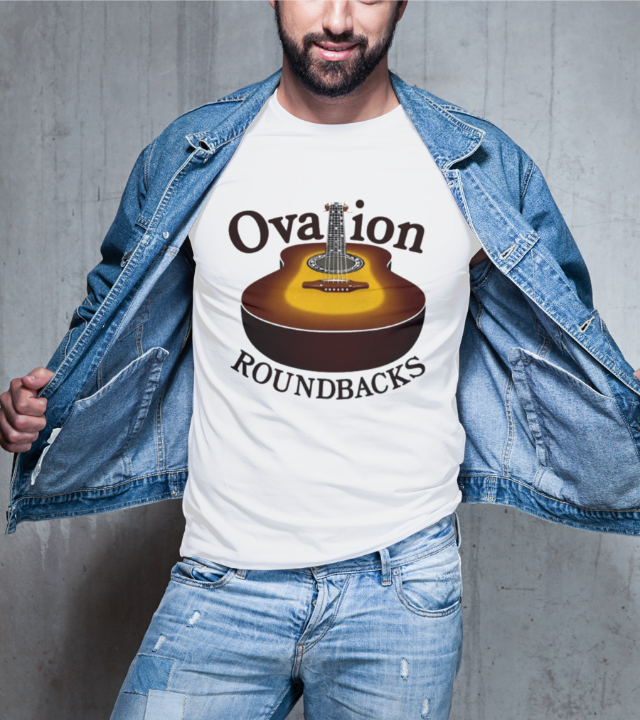 Ovation Roundbacks Acoustic Guitar Folk Music T-Shirt