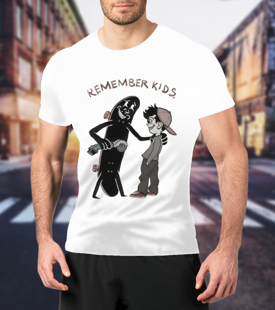 Remember Kids Skateboard Flock Two Pounds Copper Gold T-Shirt