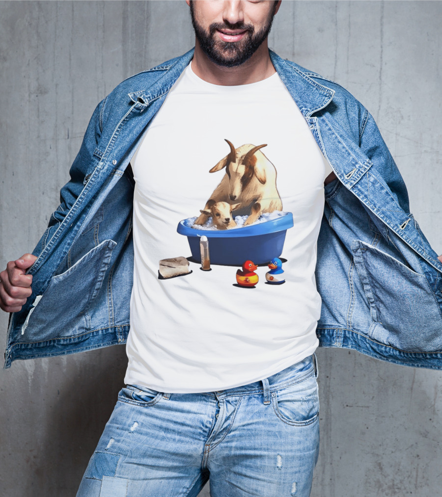 Spain Argentina Rubber Duckies Goat Bath Fun Time T-Shirt