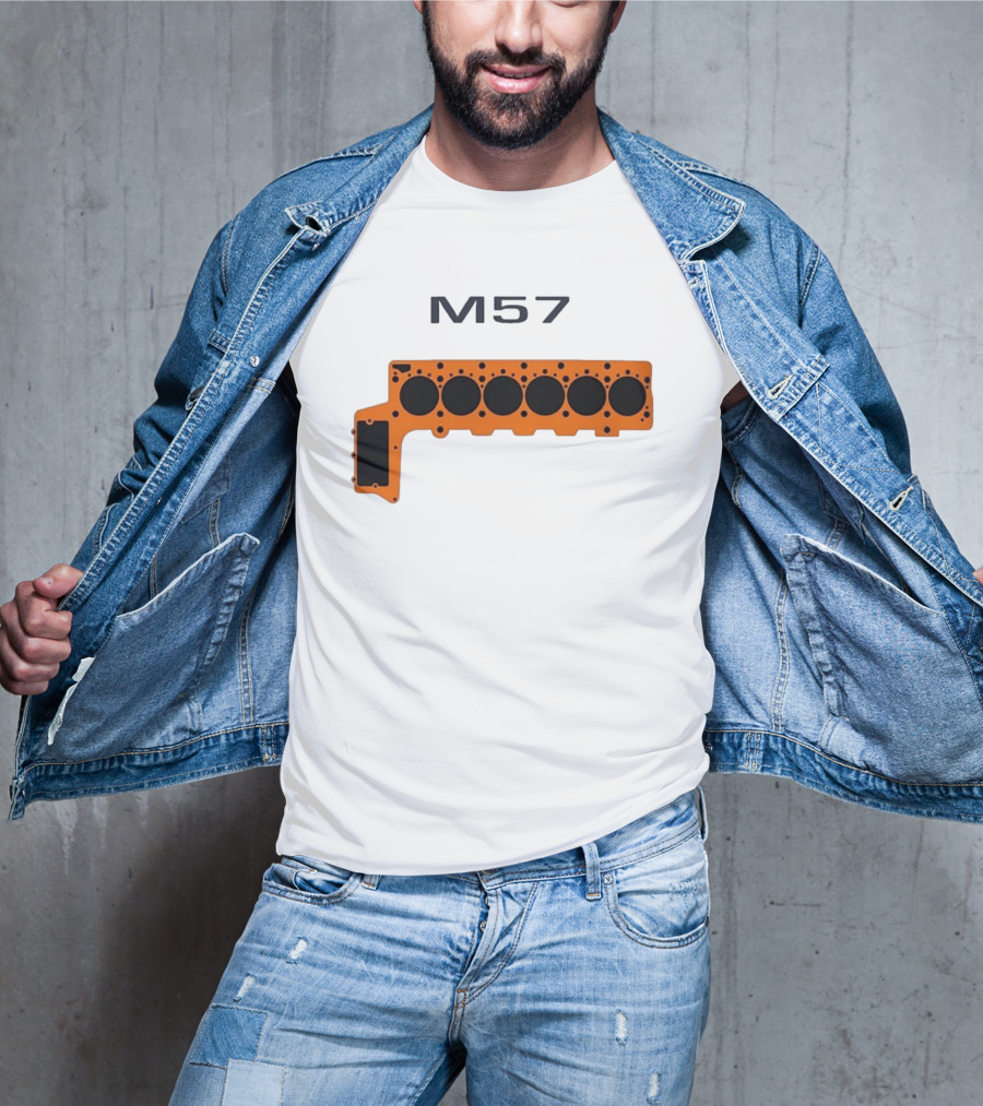 M57 Engine Components BMW Performance Straight Six T-Shirt