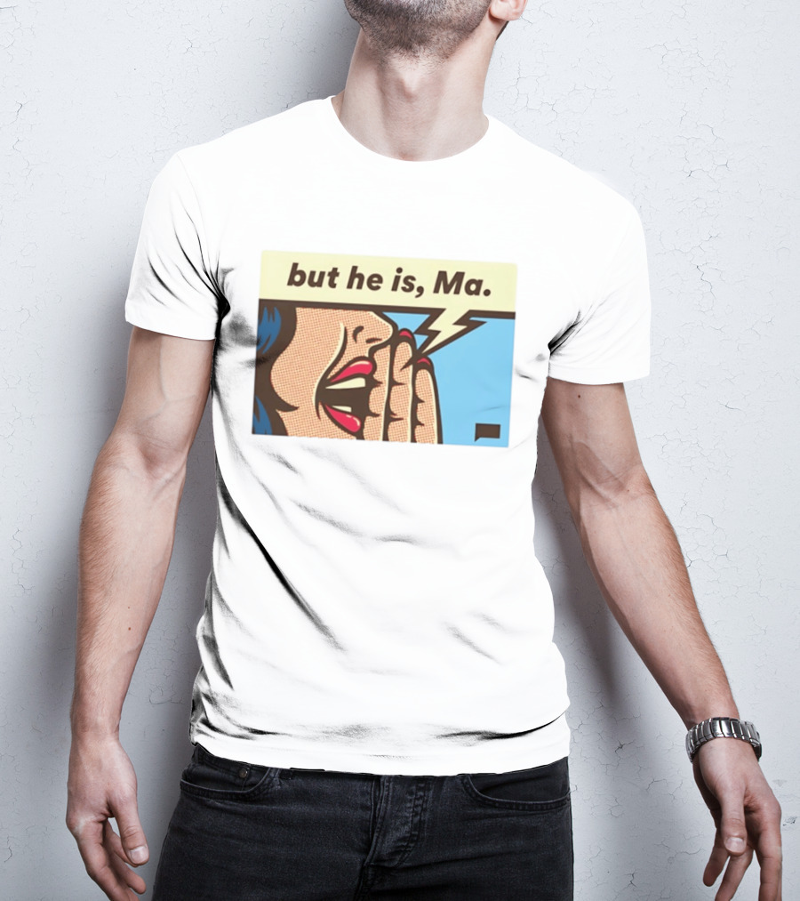 The Real Housewives Of Rhode Island But He Is Ma Pop Art Style Comic Speech Bubble T-Shirt