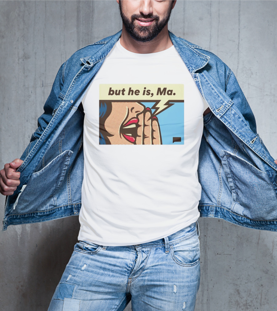 The Real Housewives Of Rhode Island But He Is Ma Pop Art Style Comic Speech Bubble T-Shirt