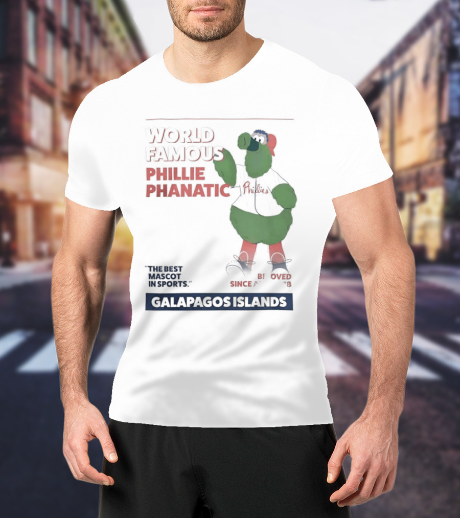 World Famous Phillie Phanatic Galapagos Islands April 1978 Phillies T-Shirt