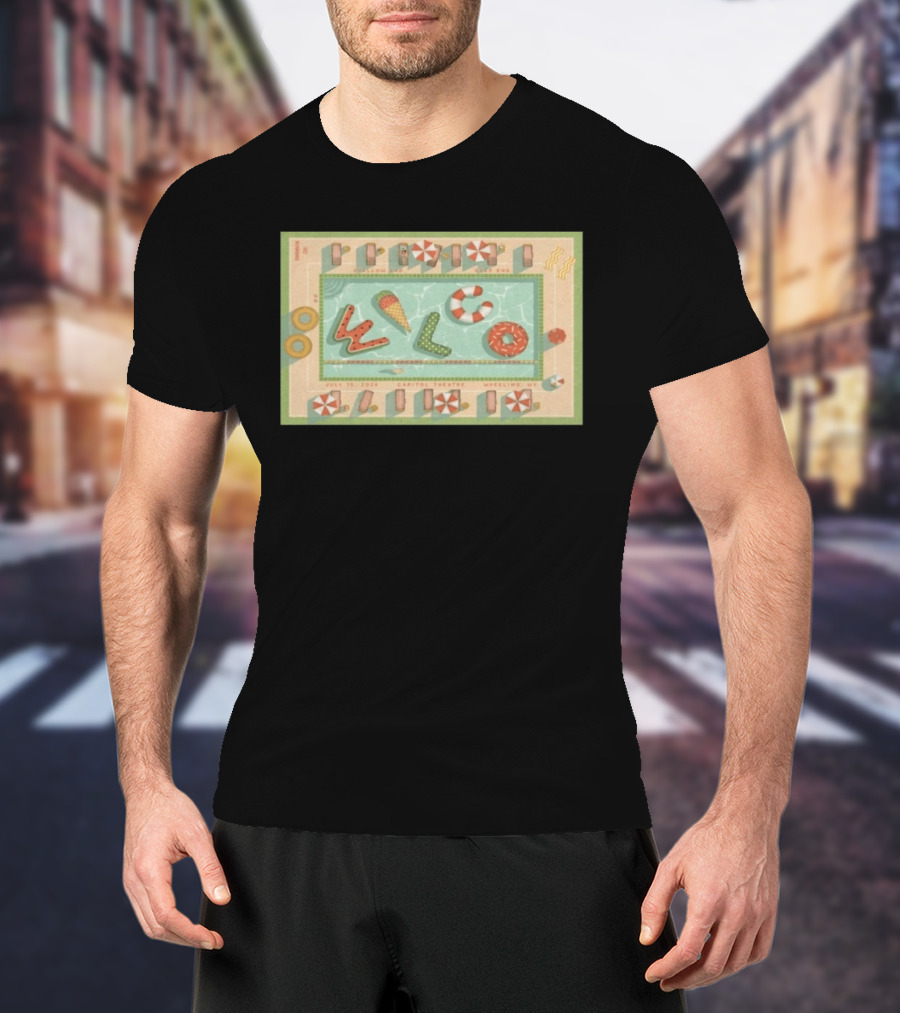 July 15 2026 Wilco Wheeling WV Capitol Theatre Inflatable Pool Floaties T-Shirt