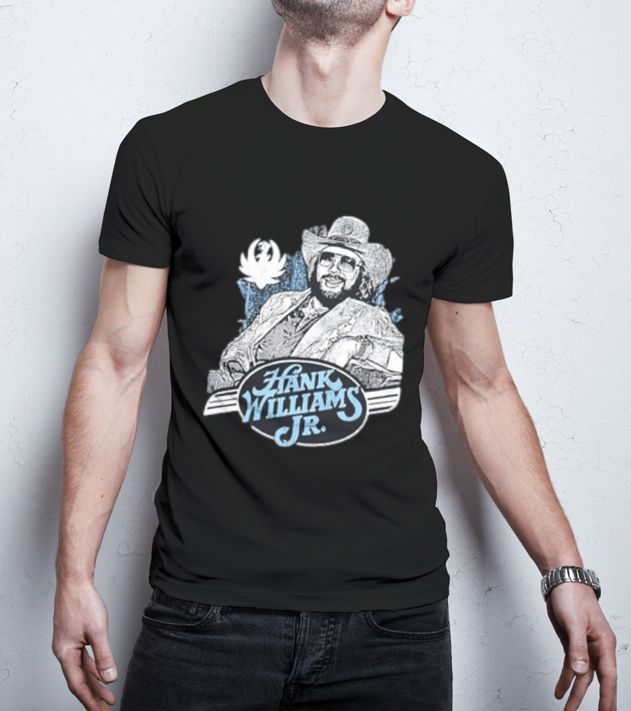 Hank Williams Jr 90s Anniversary Iconic Cowboy T-Shirt