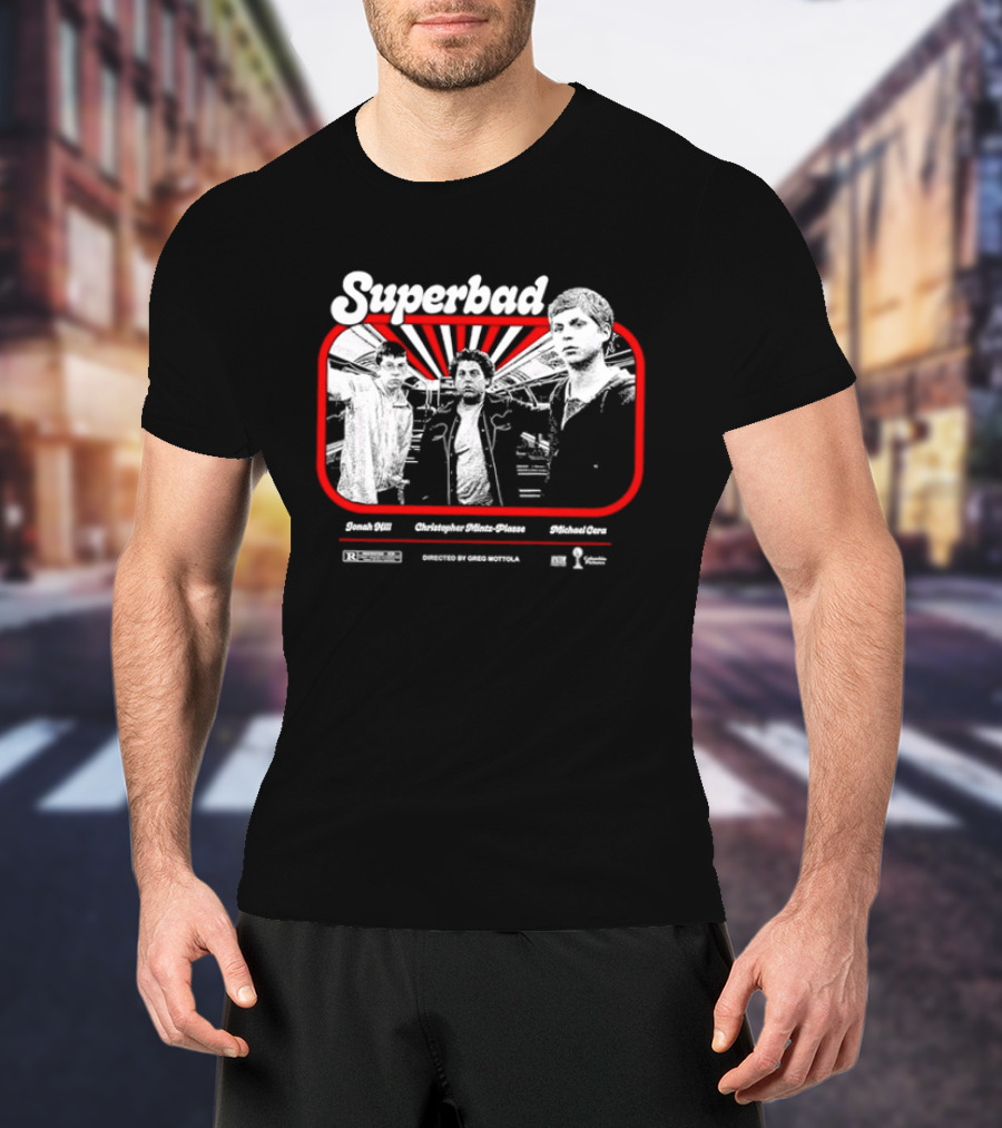 Superbad Movie Jonah Hill Christopher Mintz Plasse Michael Cera T-Shirt