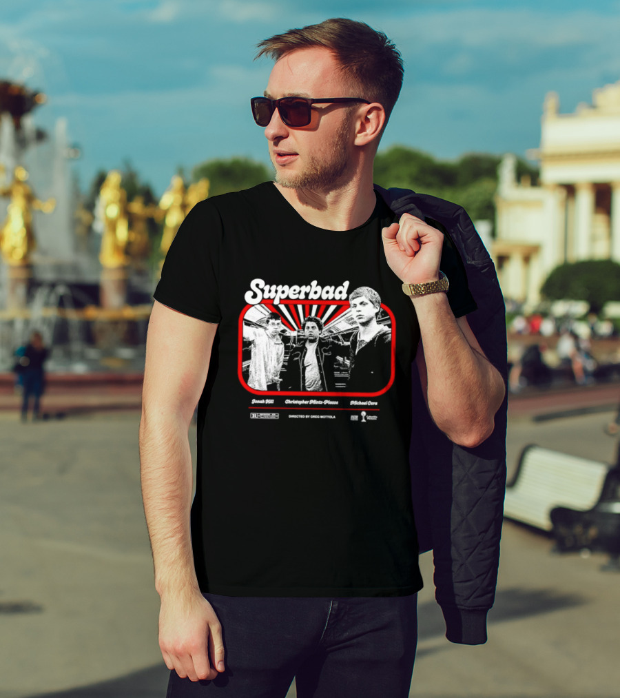 Superbad Movie Jonah Hill Christopher Mintz Plasse Michael Cera T-Shirt