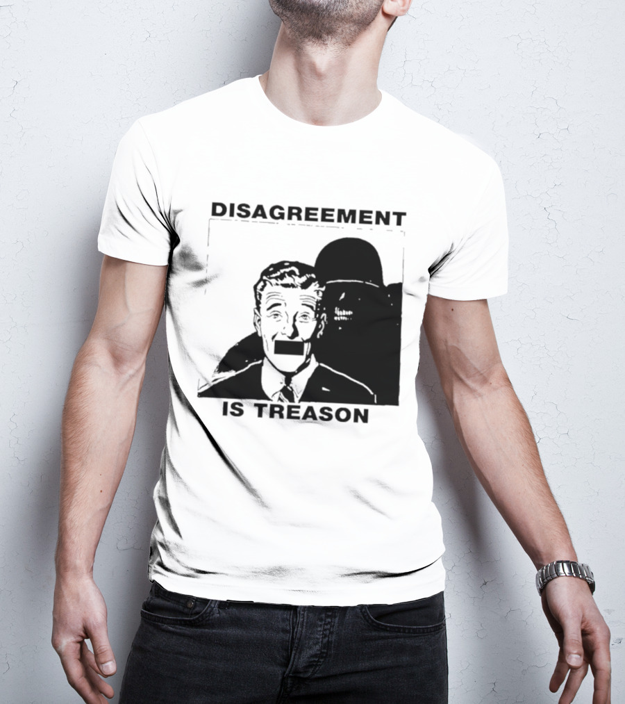 Disagreement Is Treason Retro Dystopian Censorship T-Shirt
