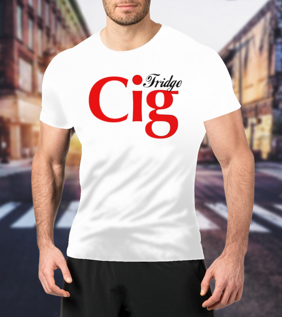 Fridge Cig Red Lettering T-Shirt