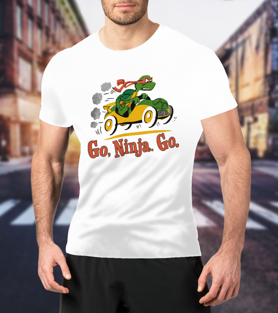 Ninja Turtle Racing In Classic Go Kart T-Shirt