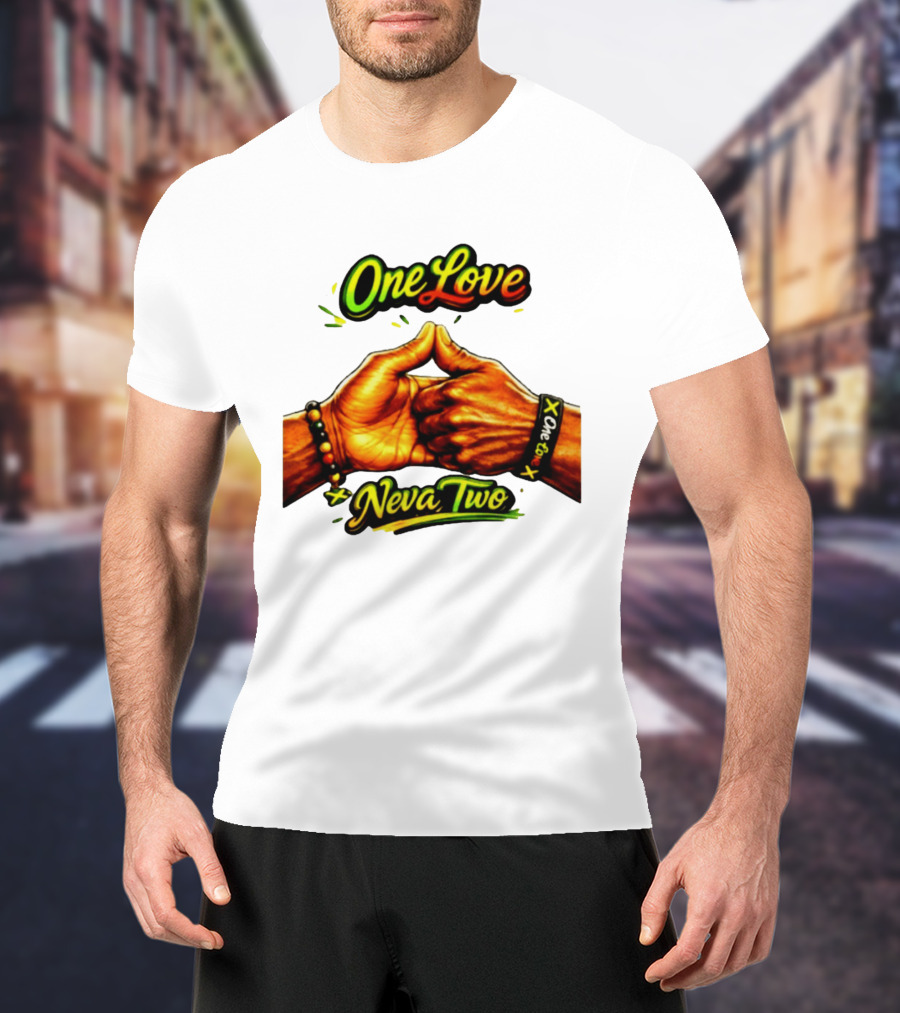 One Love Neva Two Jamaican Unity Gesture T-Shirt