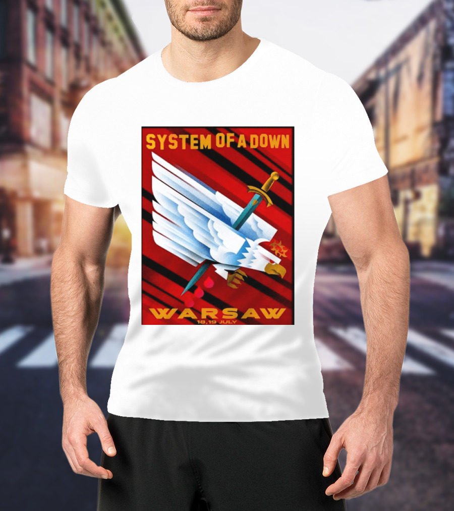 System Of A Down Warsaw Poland 2026 PGE Narodowy 18 19 July Exclusive Venue T-Shirt