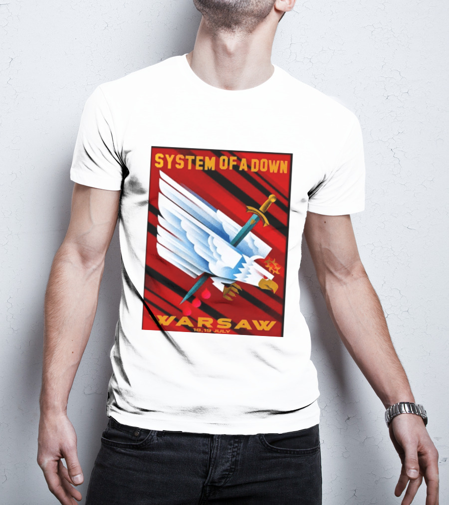 System Of A Down Warsaw Poland 2026 PGE Narodowy 18 19 July Exclusive Venue T-Shirt