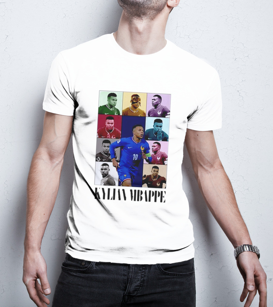 Kylian Mbappé France Football The Eras Tour Collage T-Shirt
