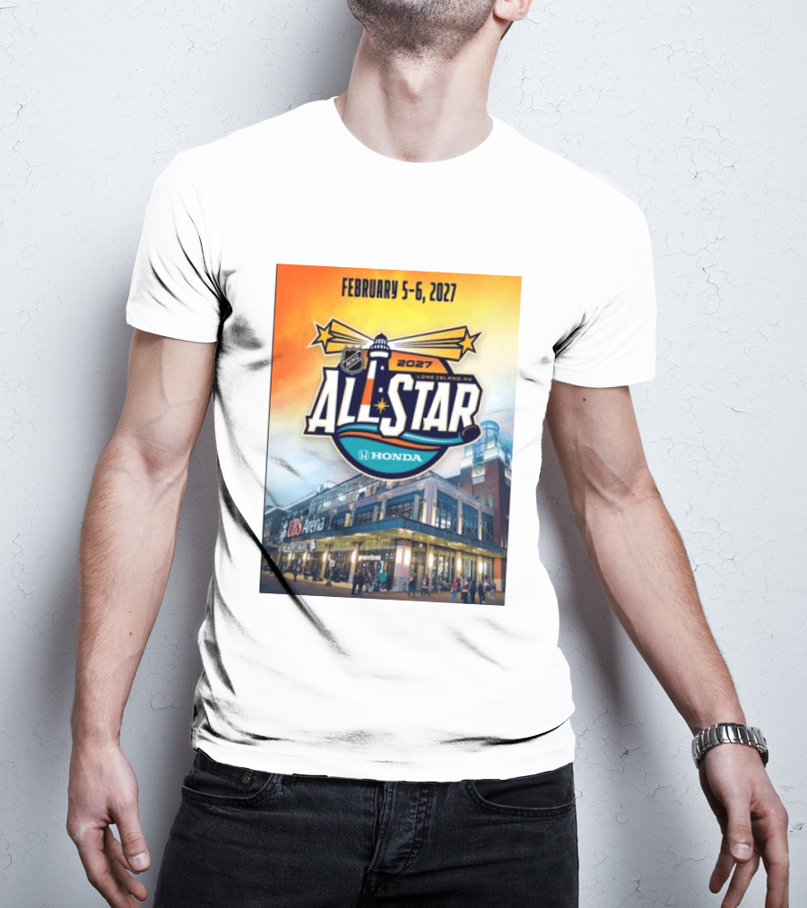 NHL All Star 2027 Honda February 5 6 UBS Arena Long Island NY T-Shirt