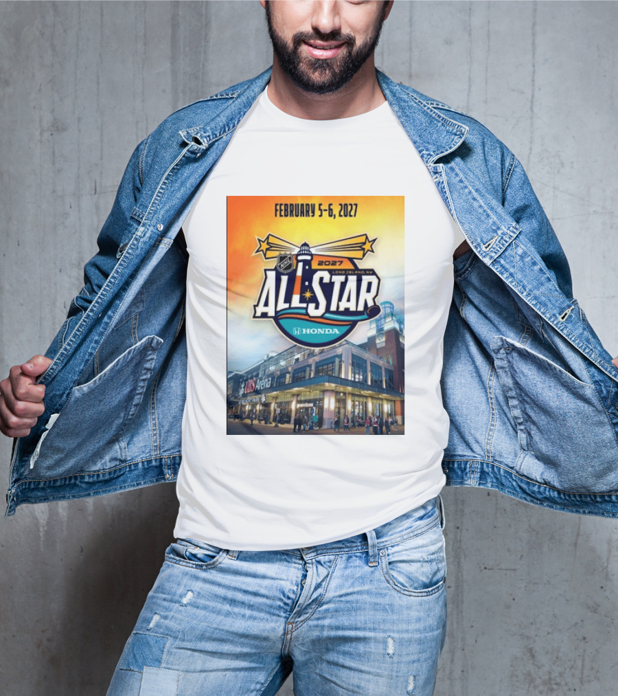 NHL All Star 2027 Honda February 5 6 UBS Arena Long Island NY T-Shirt