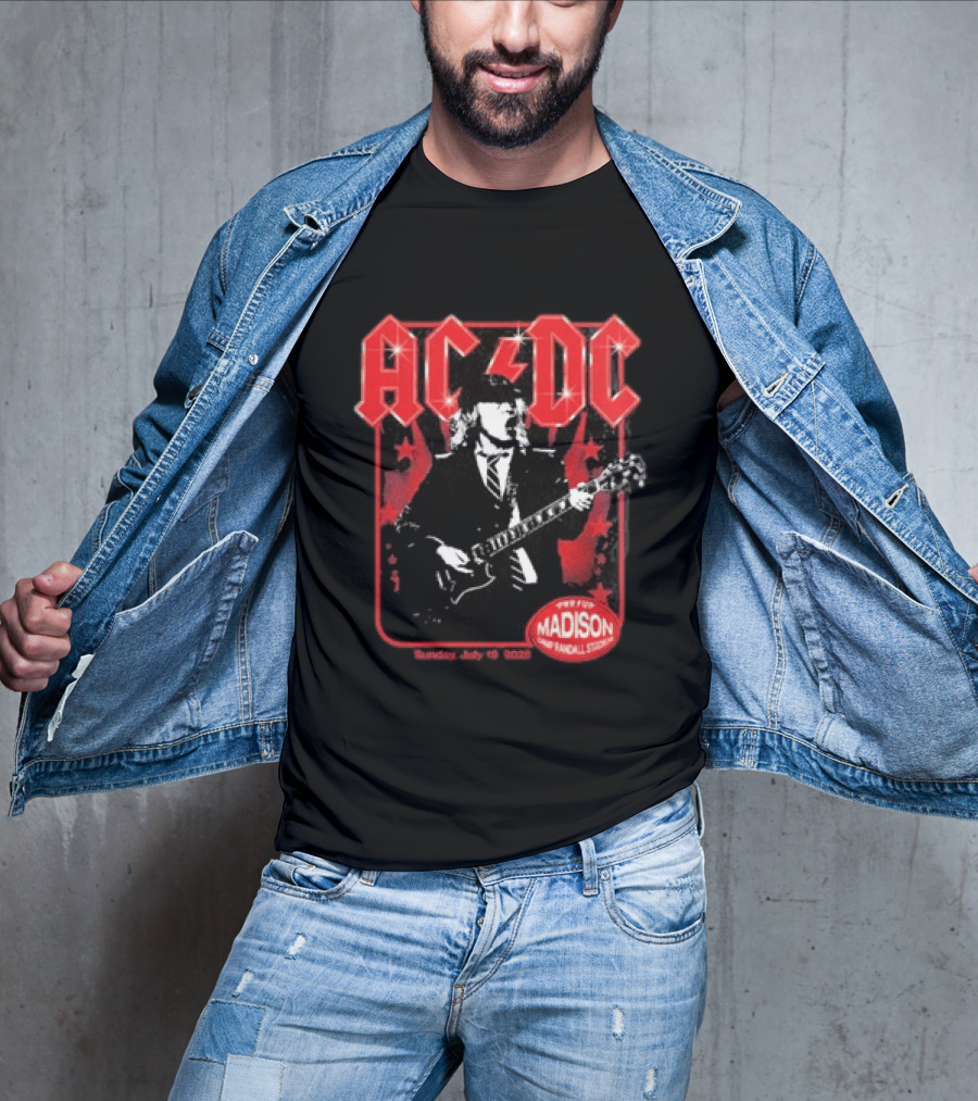 ACDC PWR Up Tour Madison Camp Randall Stadium July 19 2026 T-Shirt