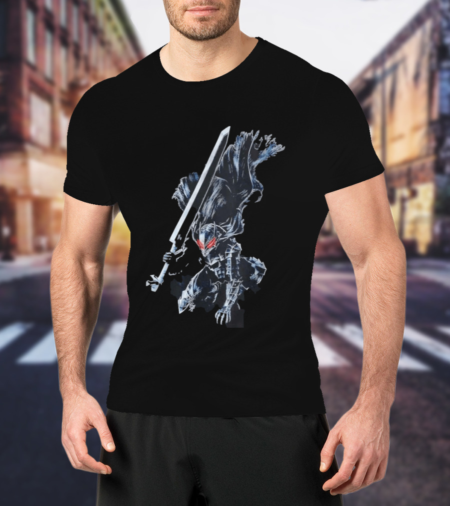 Berserk Guts Berserker Armor Dragonslayer Sword Action Pose T-Shirt