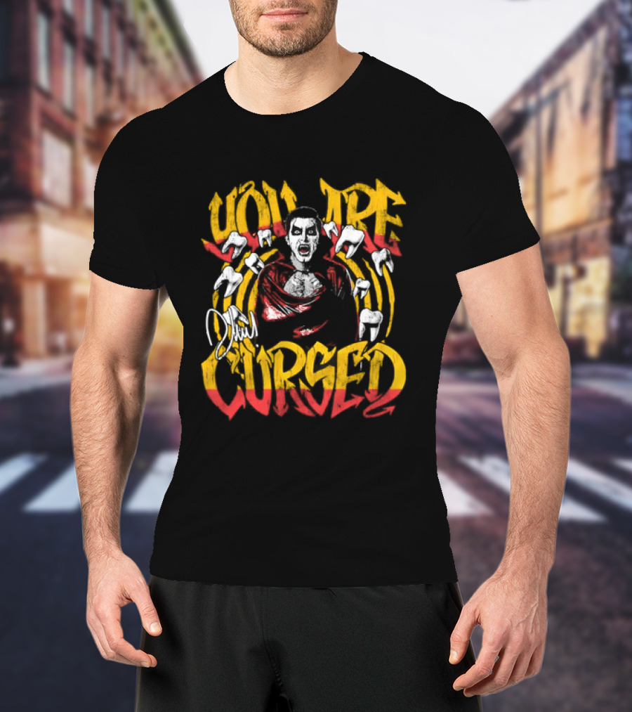 Danhausen You Are Cursed Vintage Graffiti Teeth T-Shirt
