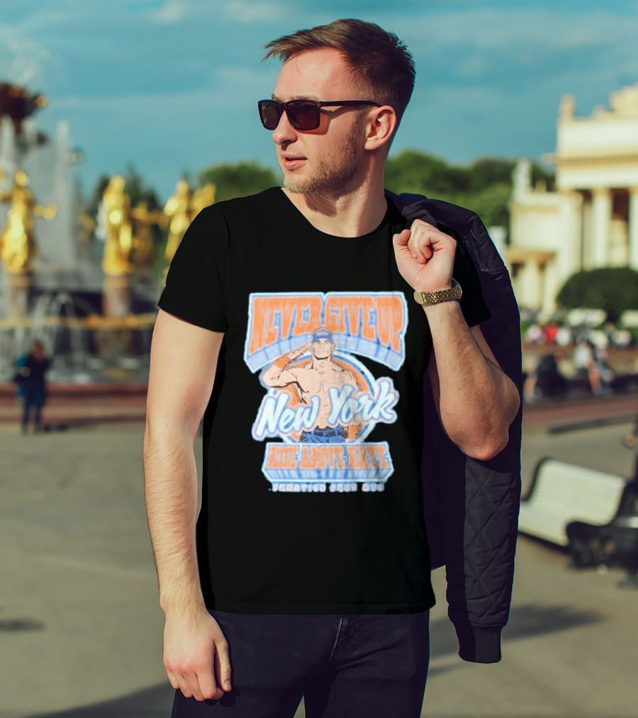 Never Give Up New York Rise Above Hate Fanatics Fest NYC T-Shirt