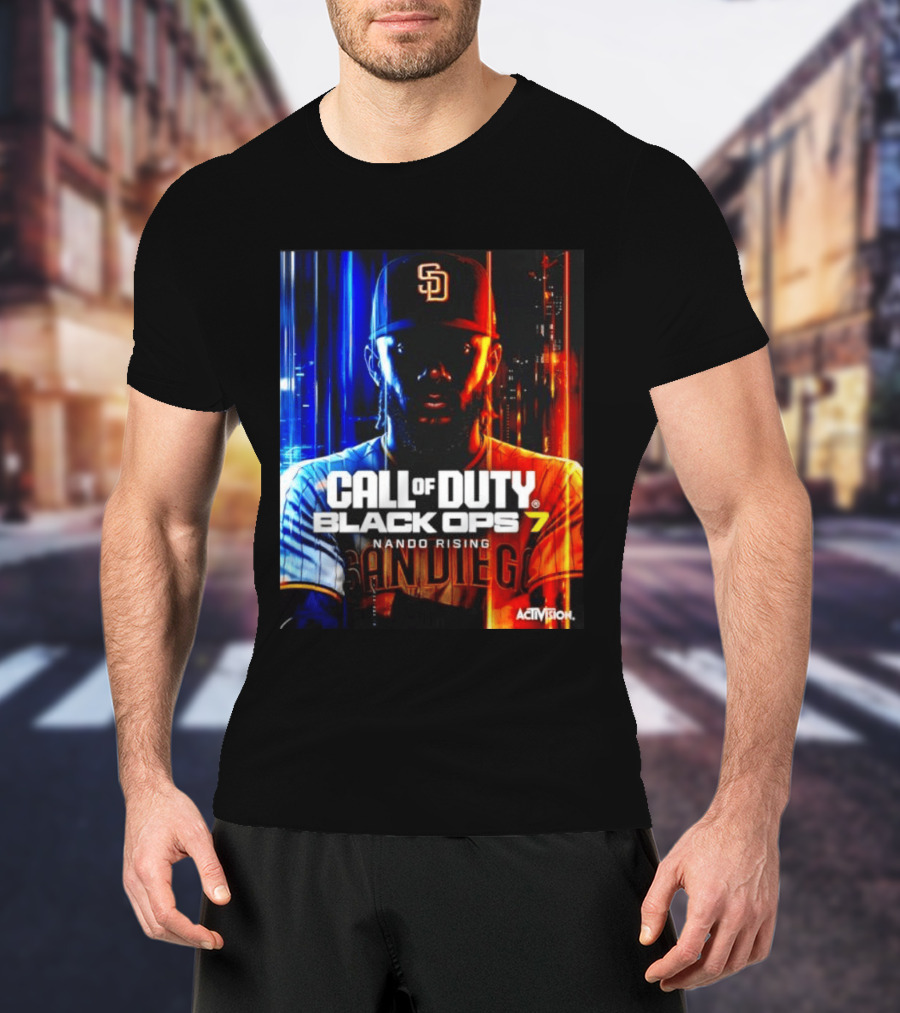 Call Of Duty Black Ops 7 Nando Rising San Diego SD Cap T-Shirt
