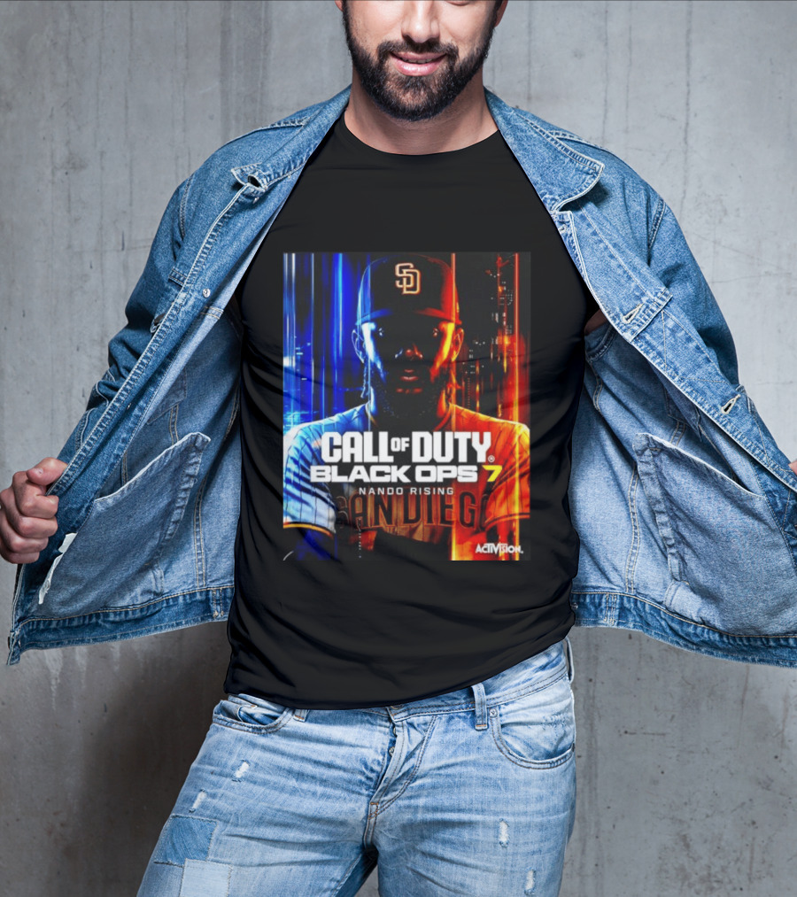 Call Of Duty Black Ops 7 Nando Rising San Diego SD Cap T-Shirt