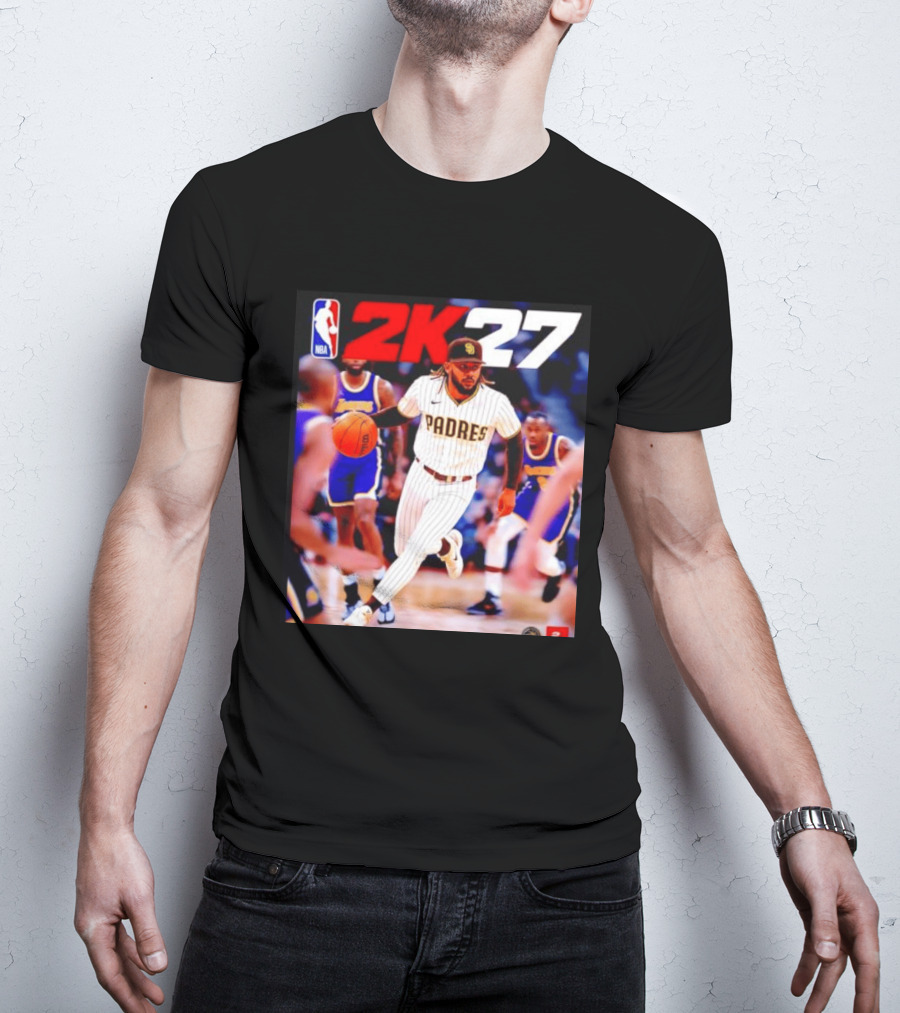 San Diego Padres NBA 2K27 Crossover Concept With Basketball Action T-Shirt