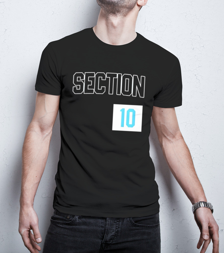 Section 10 Carolina Hurricanes Hockey Fan Gear T-Shirt