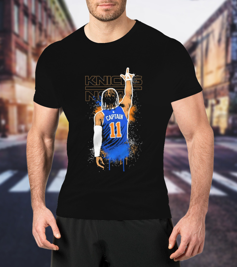 Captain 11 Knicks Now Basketball T-Shirt