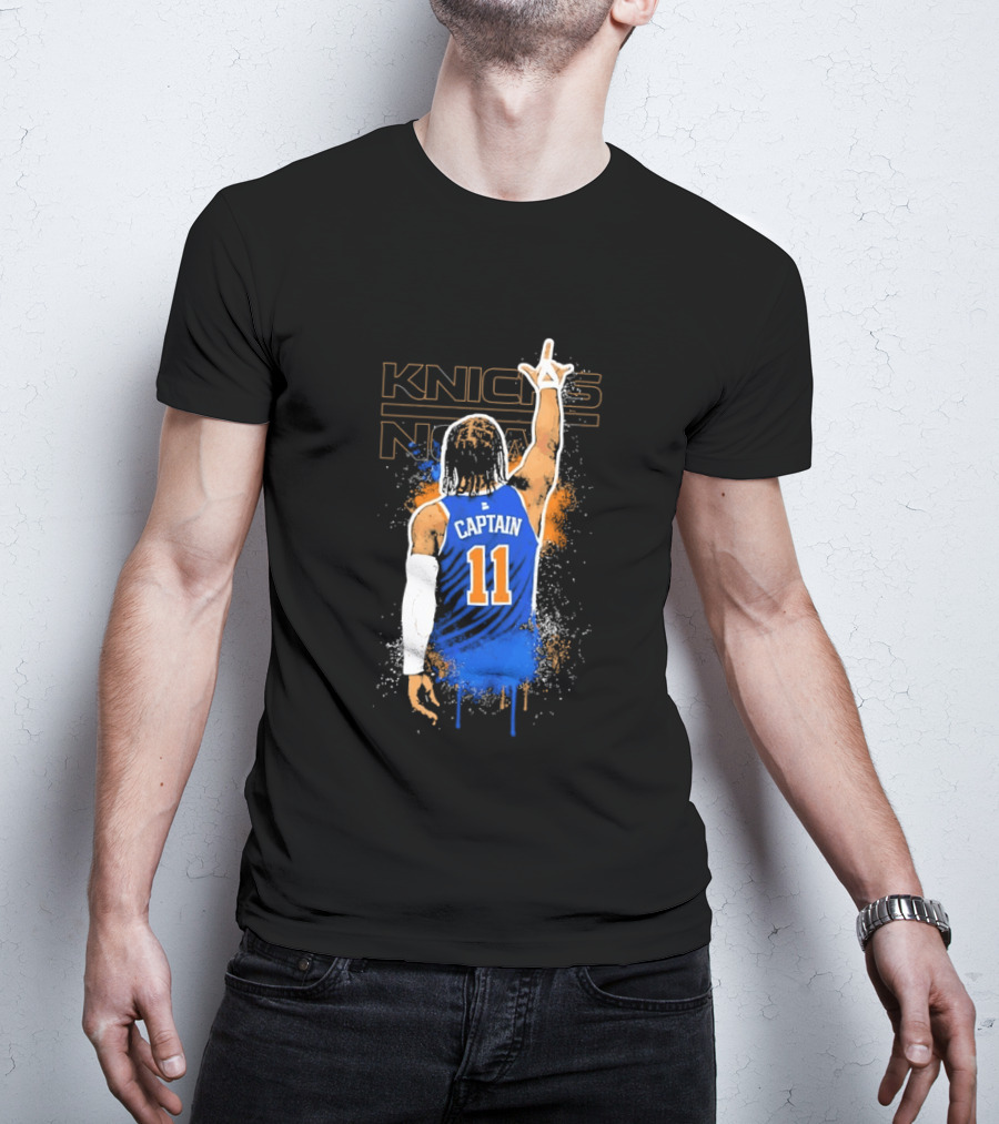 Captain 11 Knicks Now Basketball T-Shirt