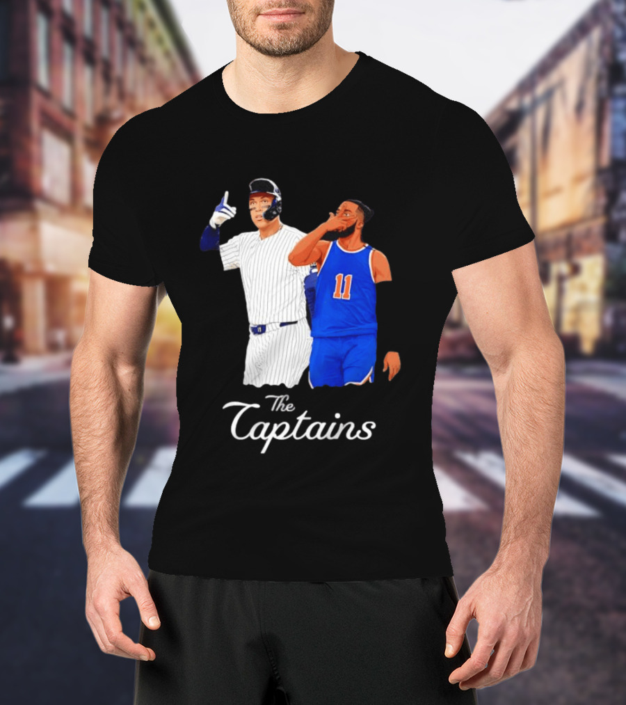 Aaron Judge New York Yankees Jalen Brunson New York Knicks The Captains T-Shirt