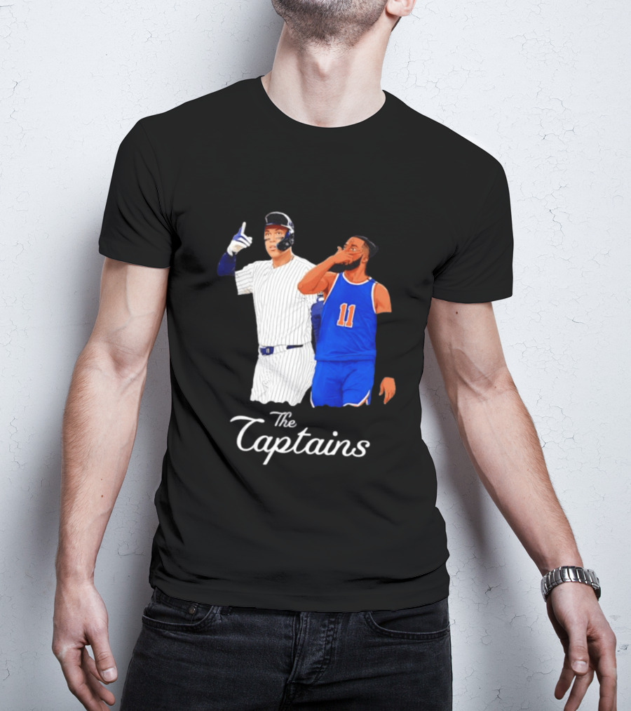 Aaron Judge New York Yankees Jalen Brunson New York Knicks The Captains T-Shirt