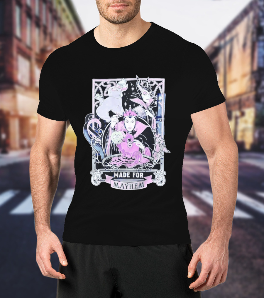 Disney Villains Made For Mayhem Ursula Maleficent Evil Queen T-Shirt
