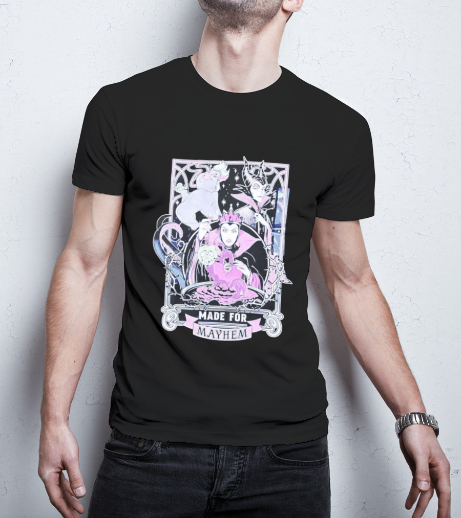 Disney Villains Made For Mayhem Ursula Maleficent Evil Queen T-Shirt