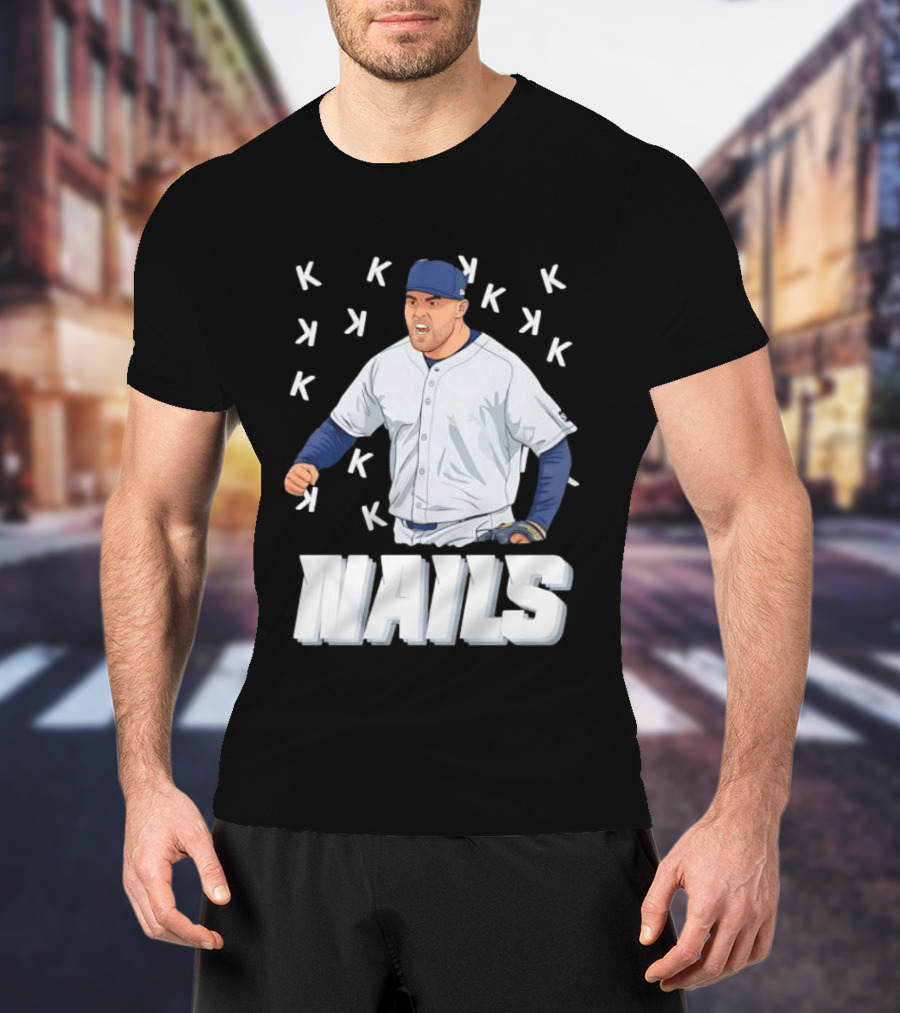 Logan Gilbert Strikeout Pitcher Seattle Mariners NAILS Baseball Fan T-Shirt