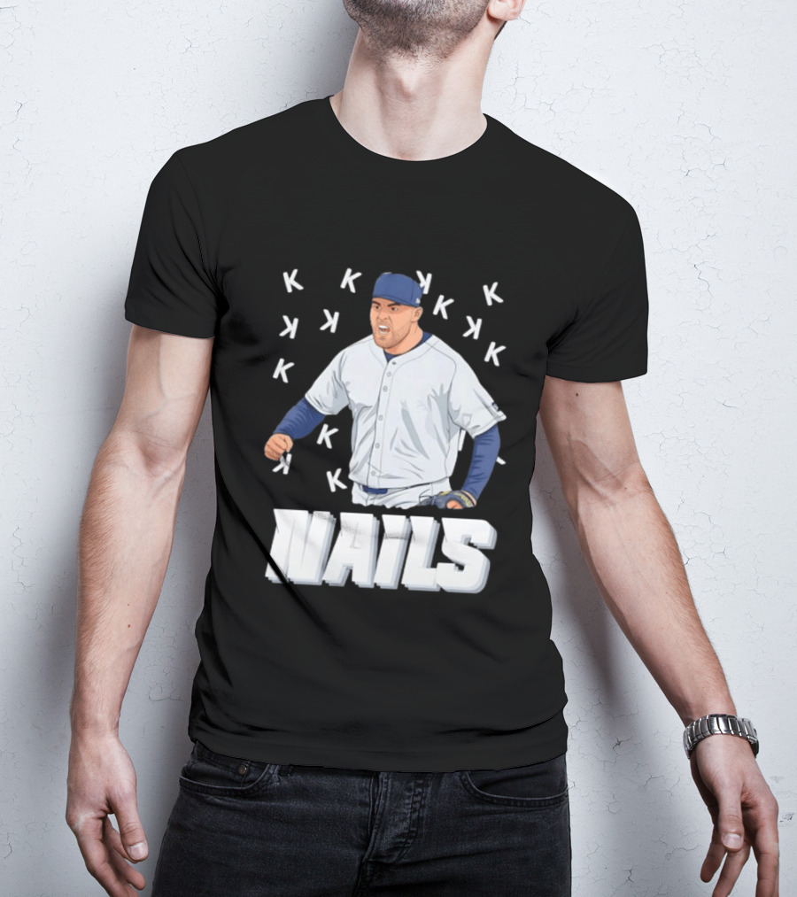 Logan Gilbert Strikeout Pitcher Seattle Mariners NAILS Baseball Fan T-Shirt