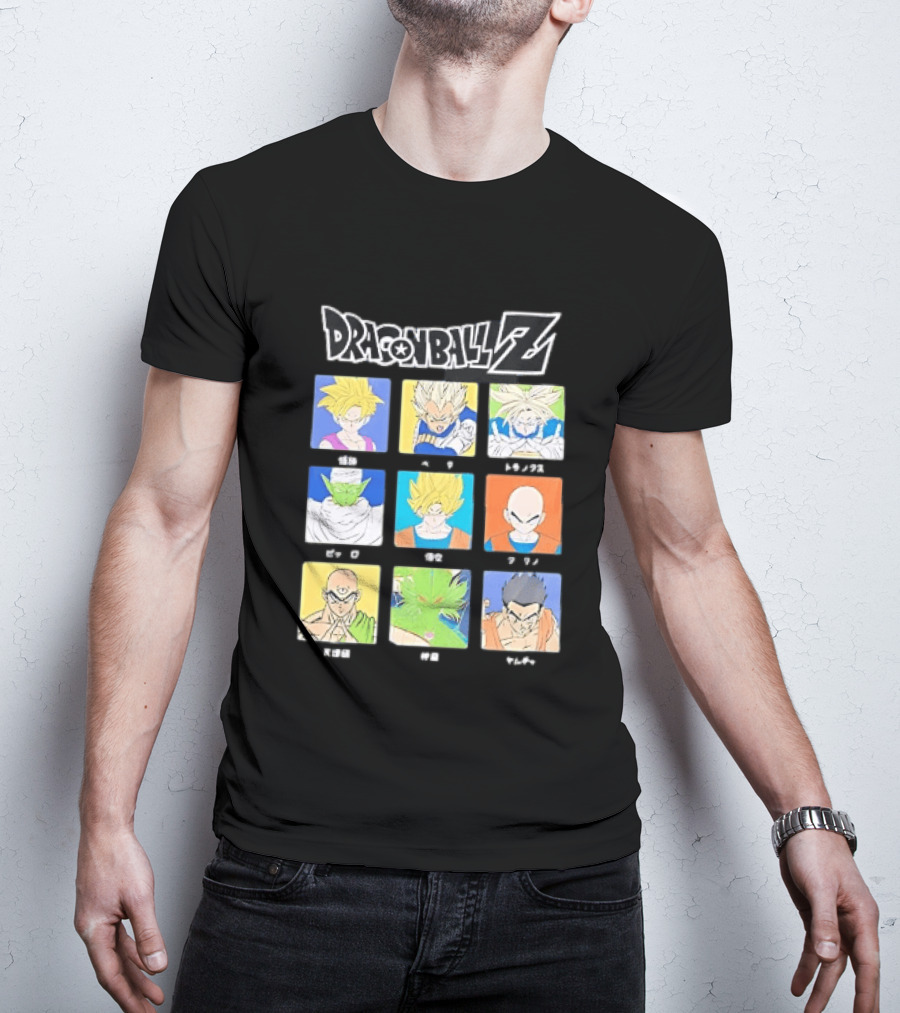 Dragon Ball Z Gohan Vegeta Trunks Piccolo Goku Krillin Tien Shenron Yamcha Anime Characters T-Shirt