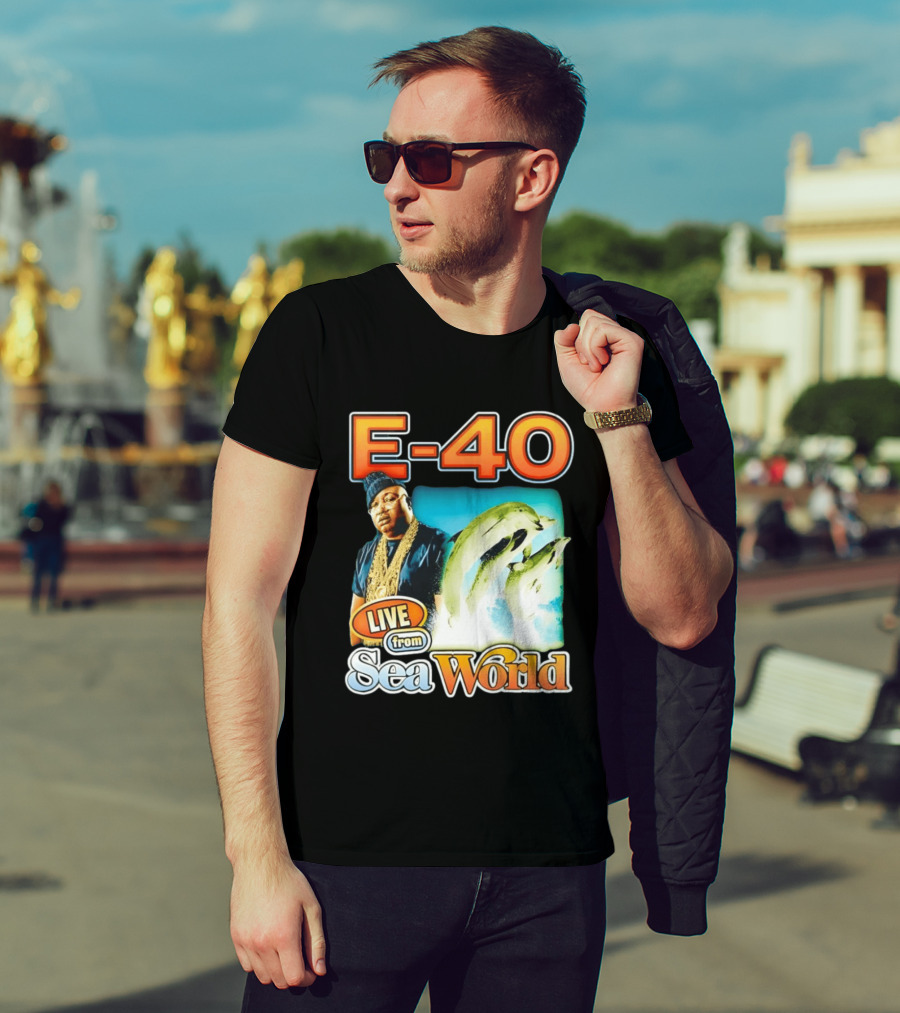 E 40 Live From Sea World With Dolphins T-Shirt