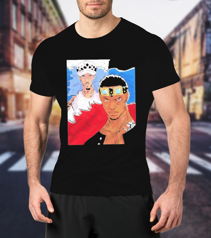Minnesota Timberwolves Anthony Edwards Lamelo Ball Anime Crossover One Piece Fusion T-Shirt